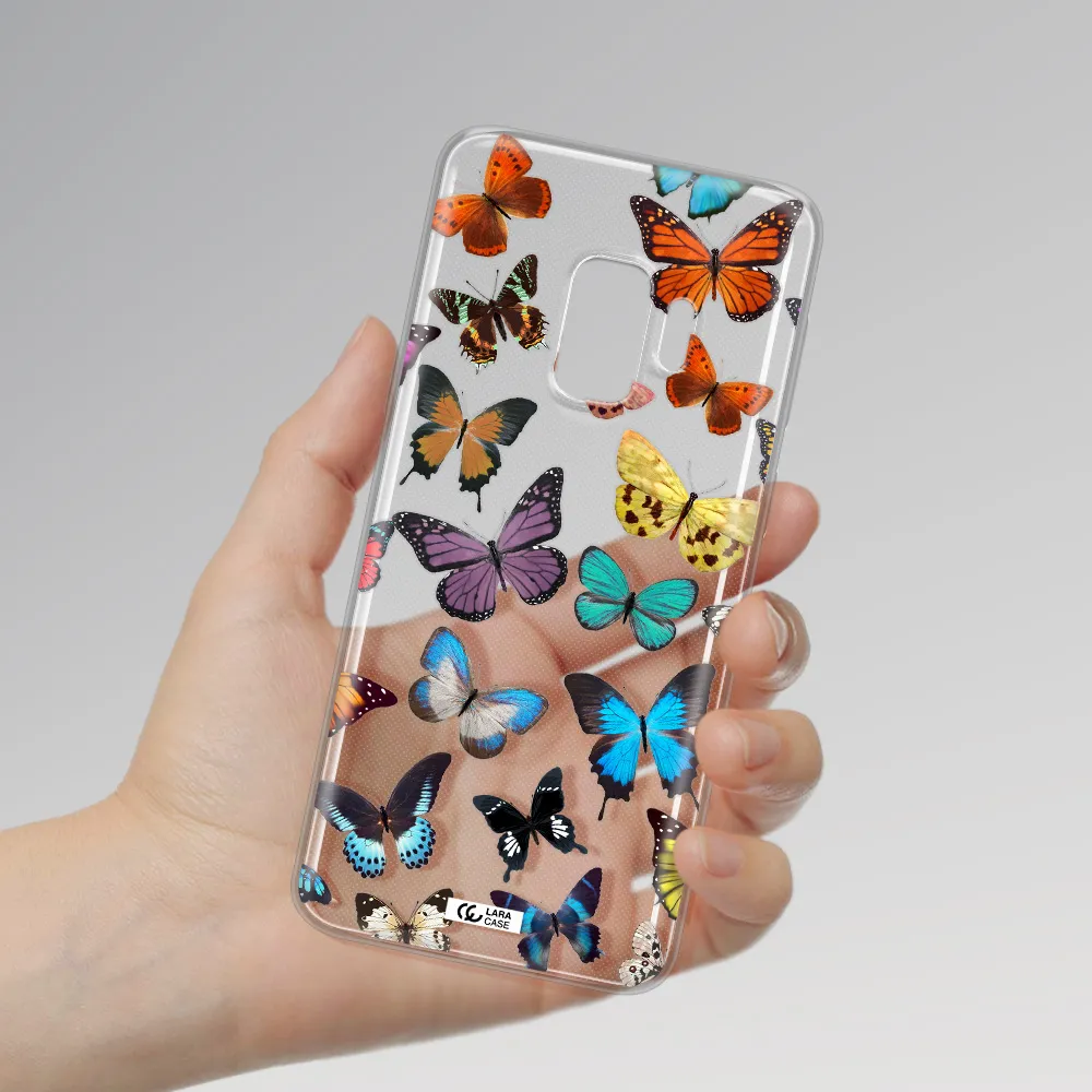 Colorful Butterflies Samsung S9 Clear TPU Case