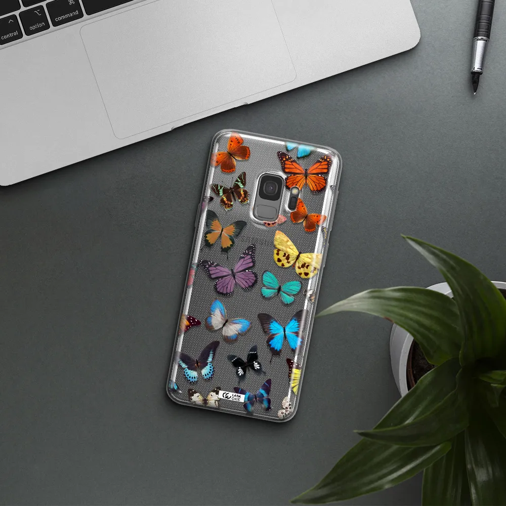 Colorful Butterflies Samsung S9 Clear TPU Case