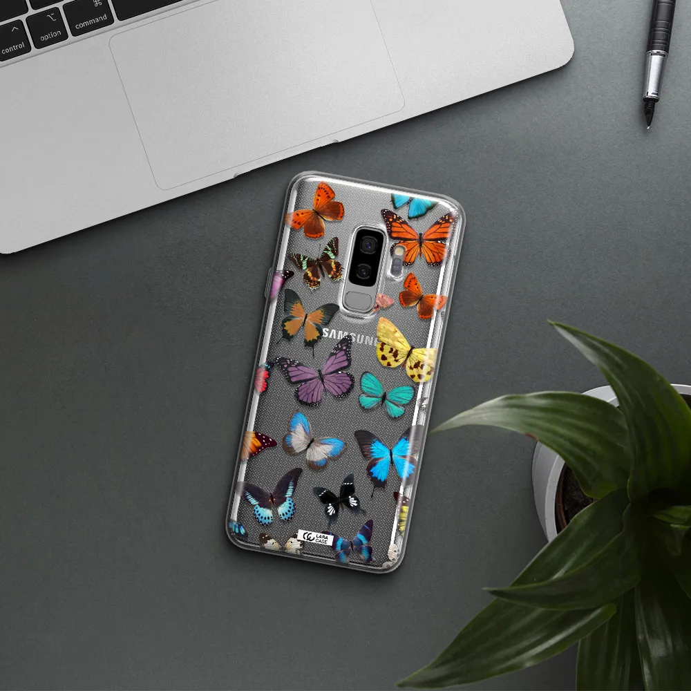 Colorful Butterflies Samsung S9 Plus Clear TPU Case