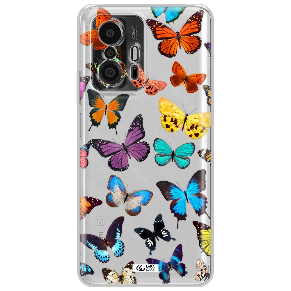 Colorful Butterflies Xiaomi 11T Pro Clear Tpu Case