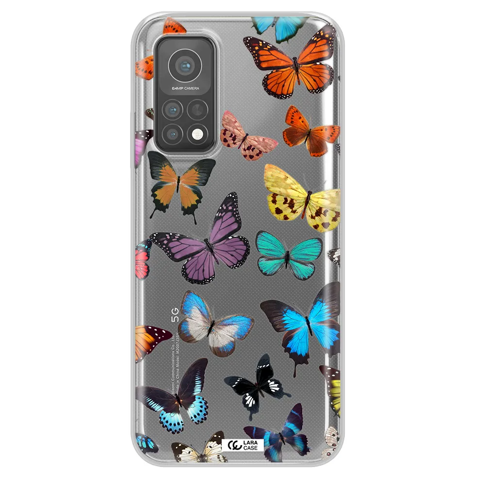 Colorful Butterflies Xiaomi Mi 10 T Pro Clear TPU Case