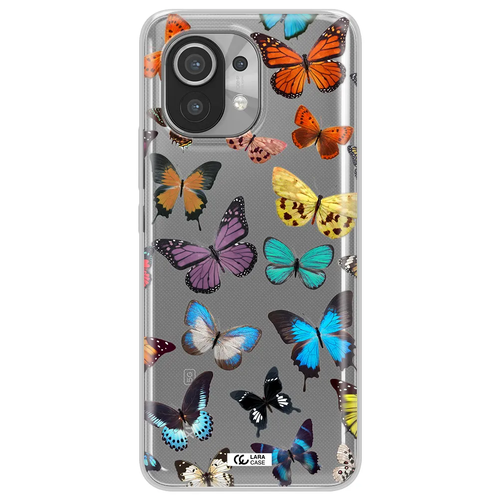 Colorful Butterflies Xiaomi Mi 11 Clear TPU Case