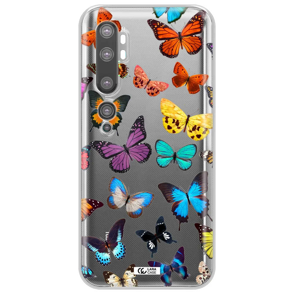 Colorful Butterflies Xiaomi Mi Note 10 Clear TPU Case