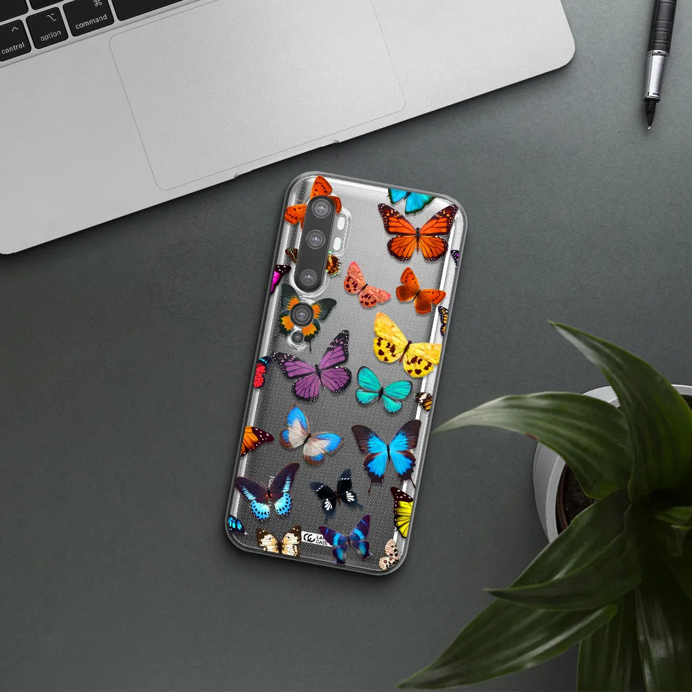 Colorful Butterflies Xiaomi Mi Note 10 Clear TPU Case
