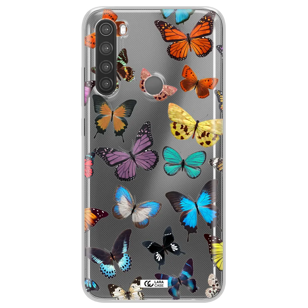 Colorful Butterflies Xiaomi Note 8 Clear TPU Case
