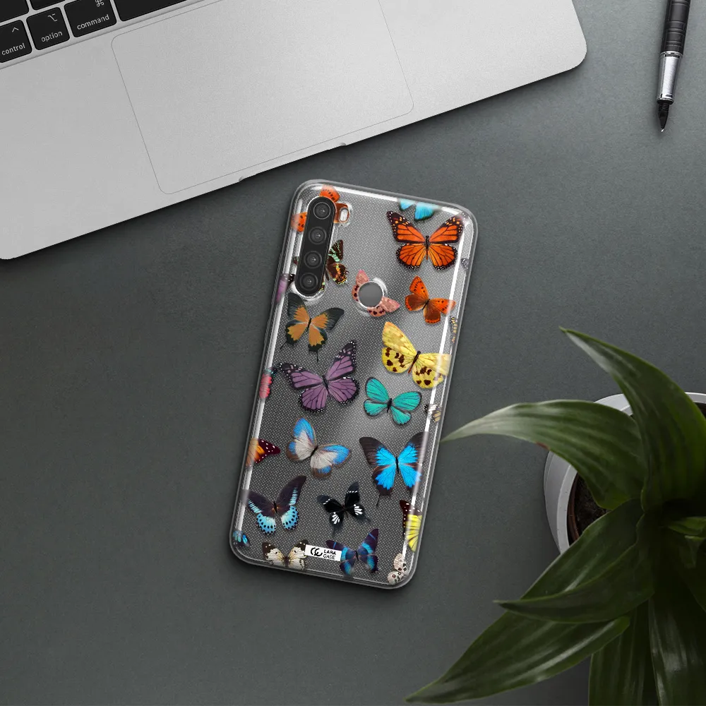 Colorful Butterflies Xiaomi Note 8 Clear TPU Case