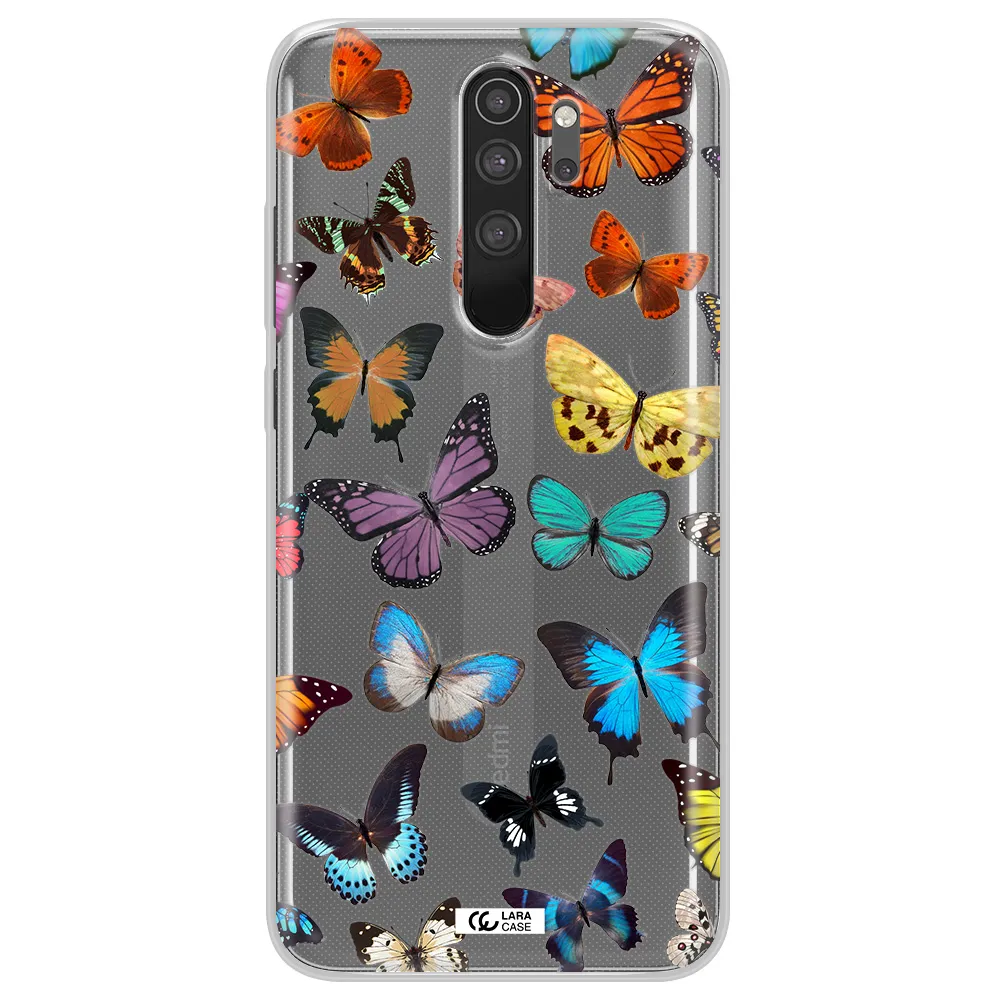 Colorful Butterflies Xiaomi Note 8 Pro Clear TPU Case