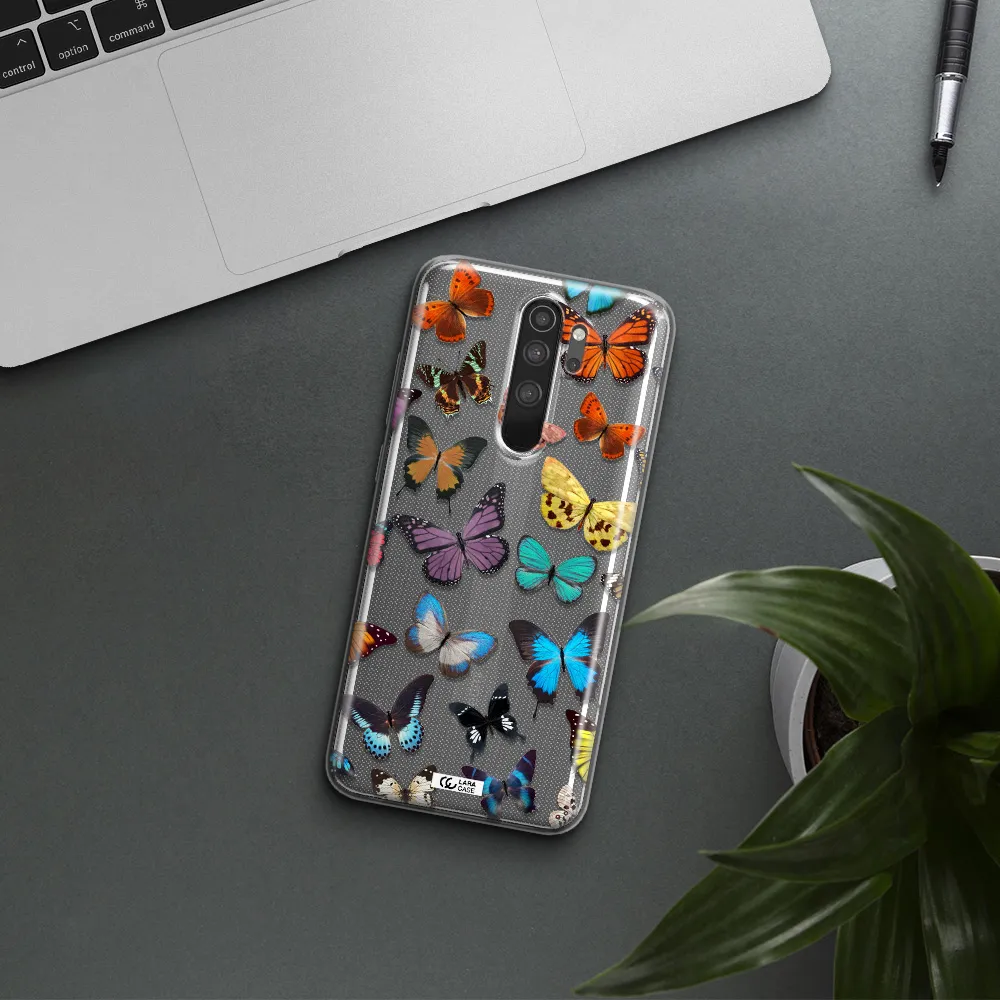 Colorful Butterflies Xiaomi Note 8 Pro Clear TPU Case
