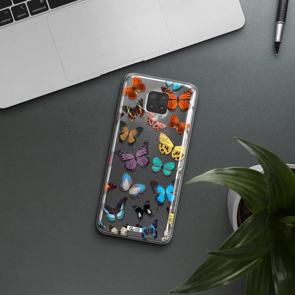 Colorful Butterflies Xiaomi Note 9 Pro Clear TPU Case