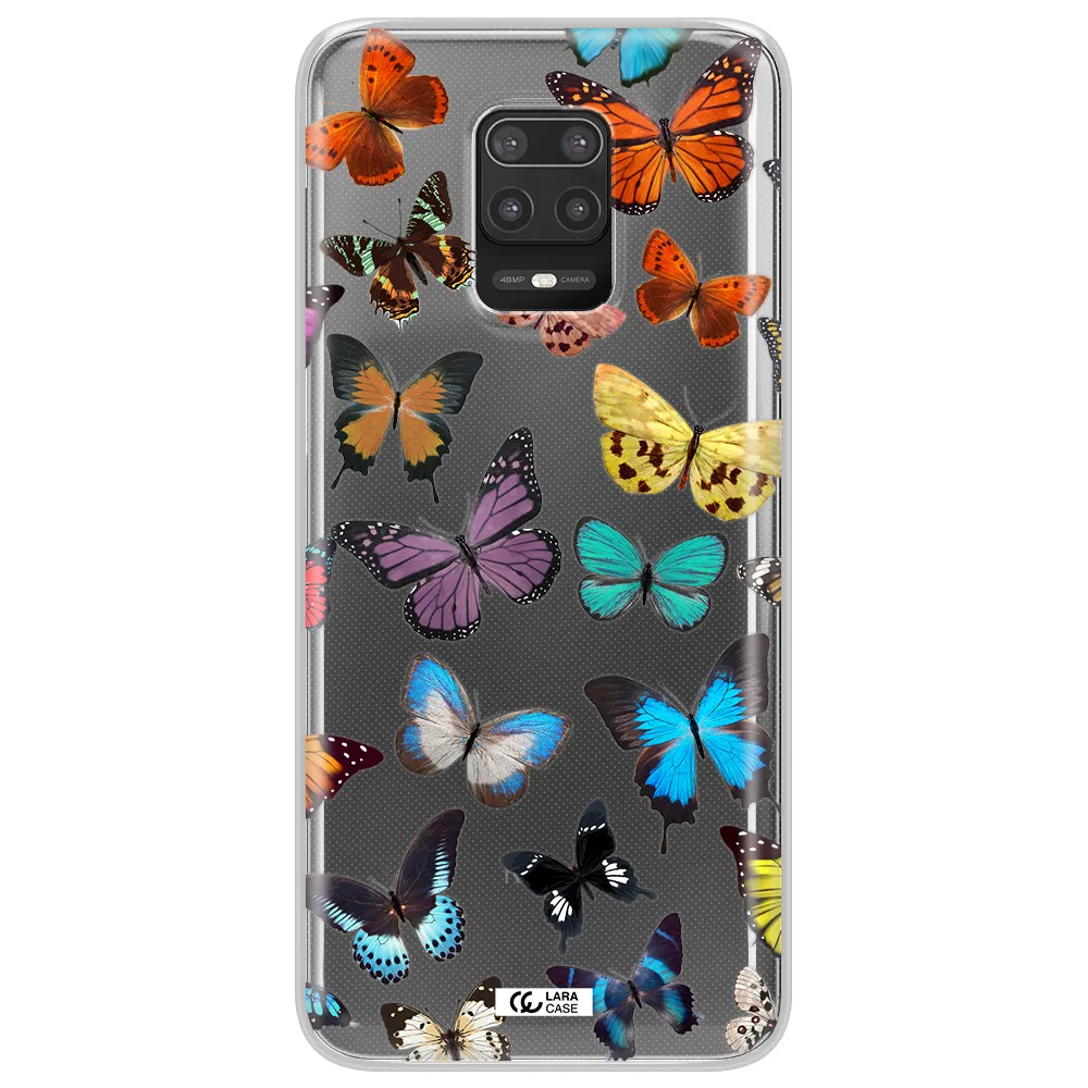 Colorful Butterflies Xiaomi Note 9S Clear TPU Case