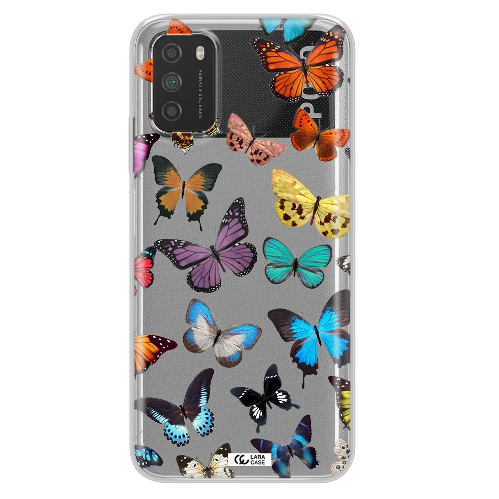 Colorful Butterflies Xiaomi Poco M3 Clear TPU Case