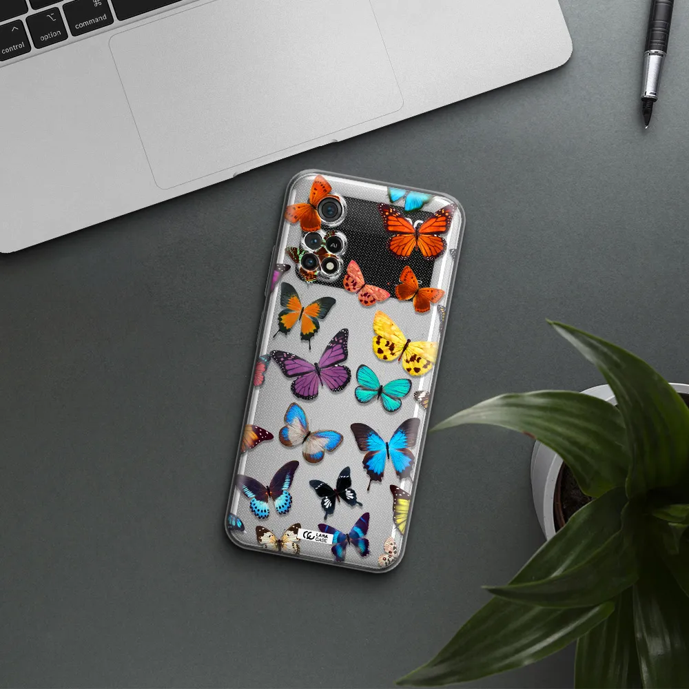 Colorful Butterflies Xiaomi Poco M4 Pro 4G Clear Tpu Case
