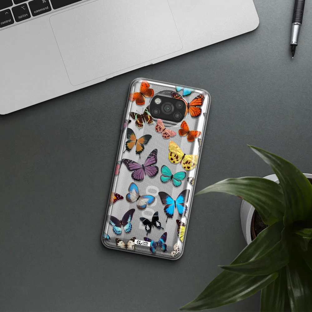 Colorful Butterflies Xiaomi Poco X3 Clear TPU Case