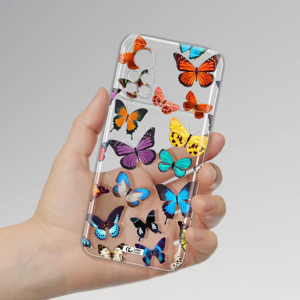 Colorful Butterflies Xiaomi Poco X4 Pro Clear TPU Case