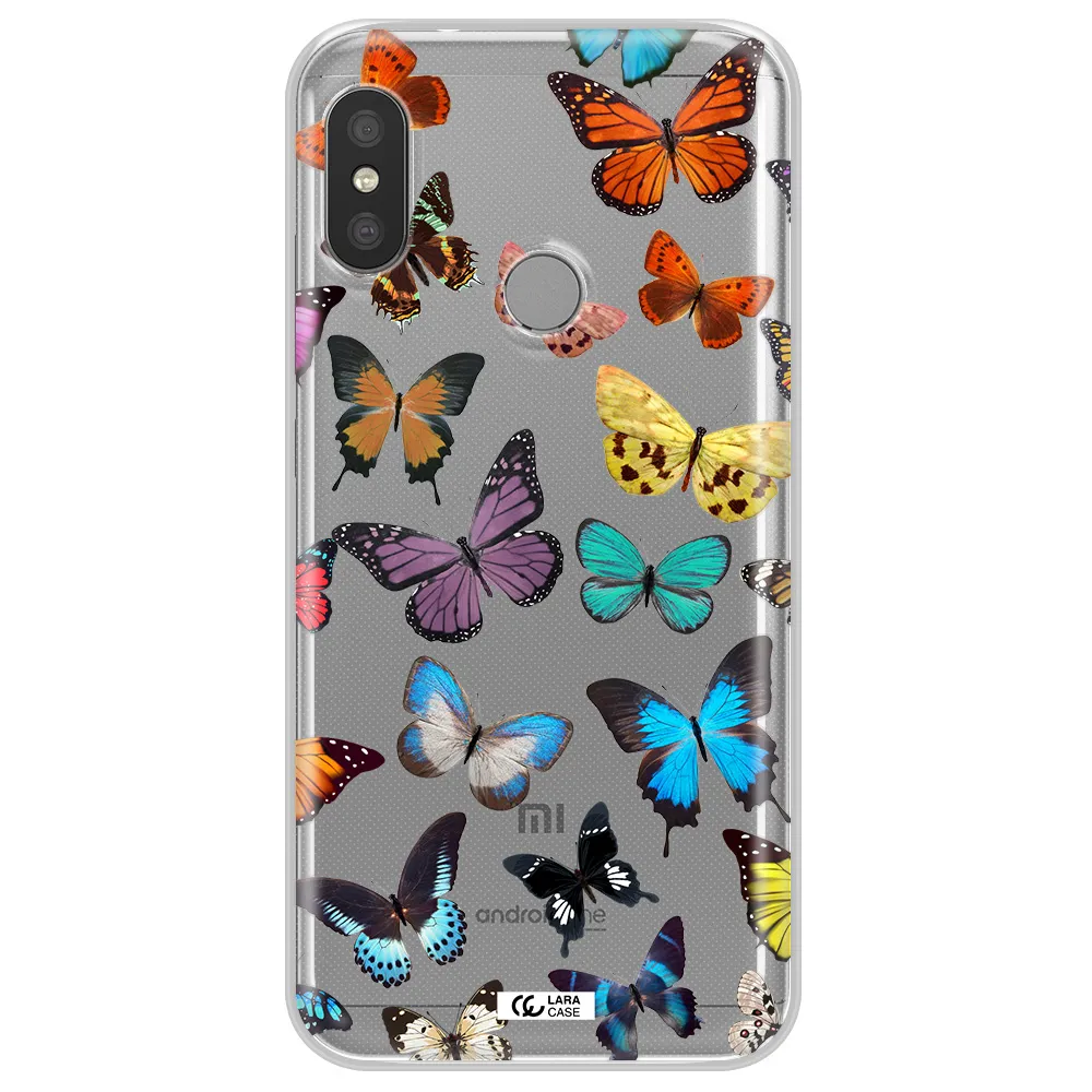 Colorful Butterflies Xiaomi Redmi 6 Pro Clear TPU Case