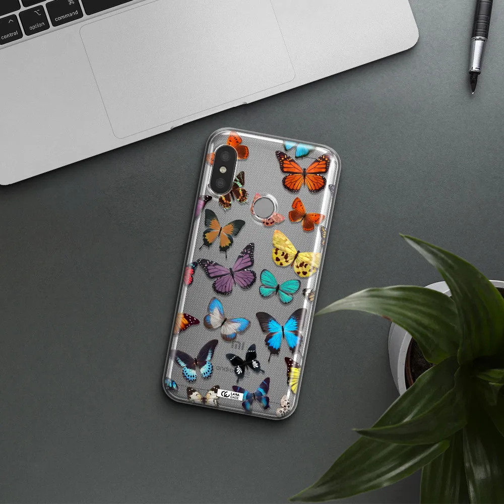 Colorful Butterflies Xiaomi Redmi 6 Pro Clear TPU Case