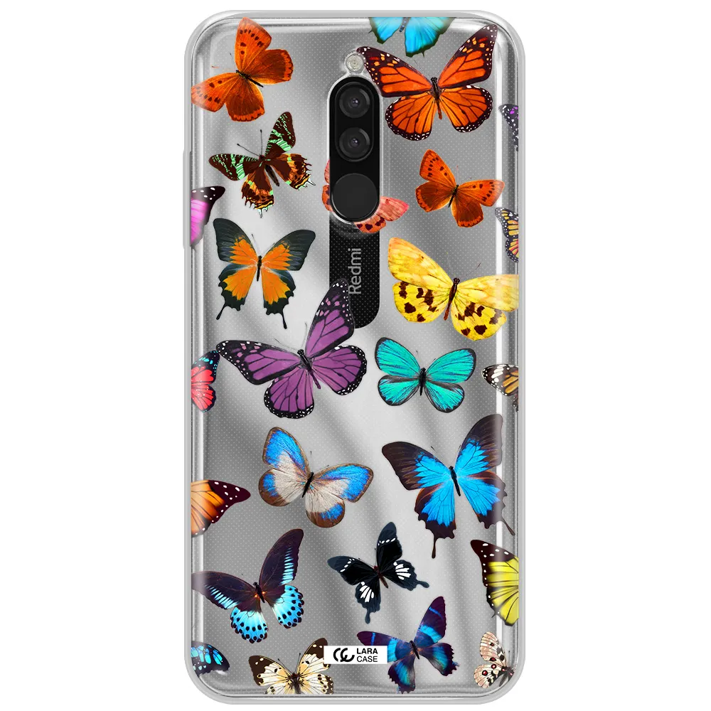 Colorful Butterflies Xiaomi Redmi 8 Clear Tpu Case