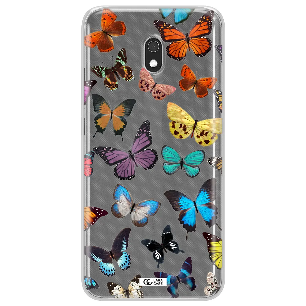 Colorful Butterflies Xiaomi Redmi 8A Clear TPU Case