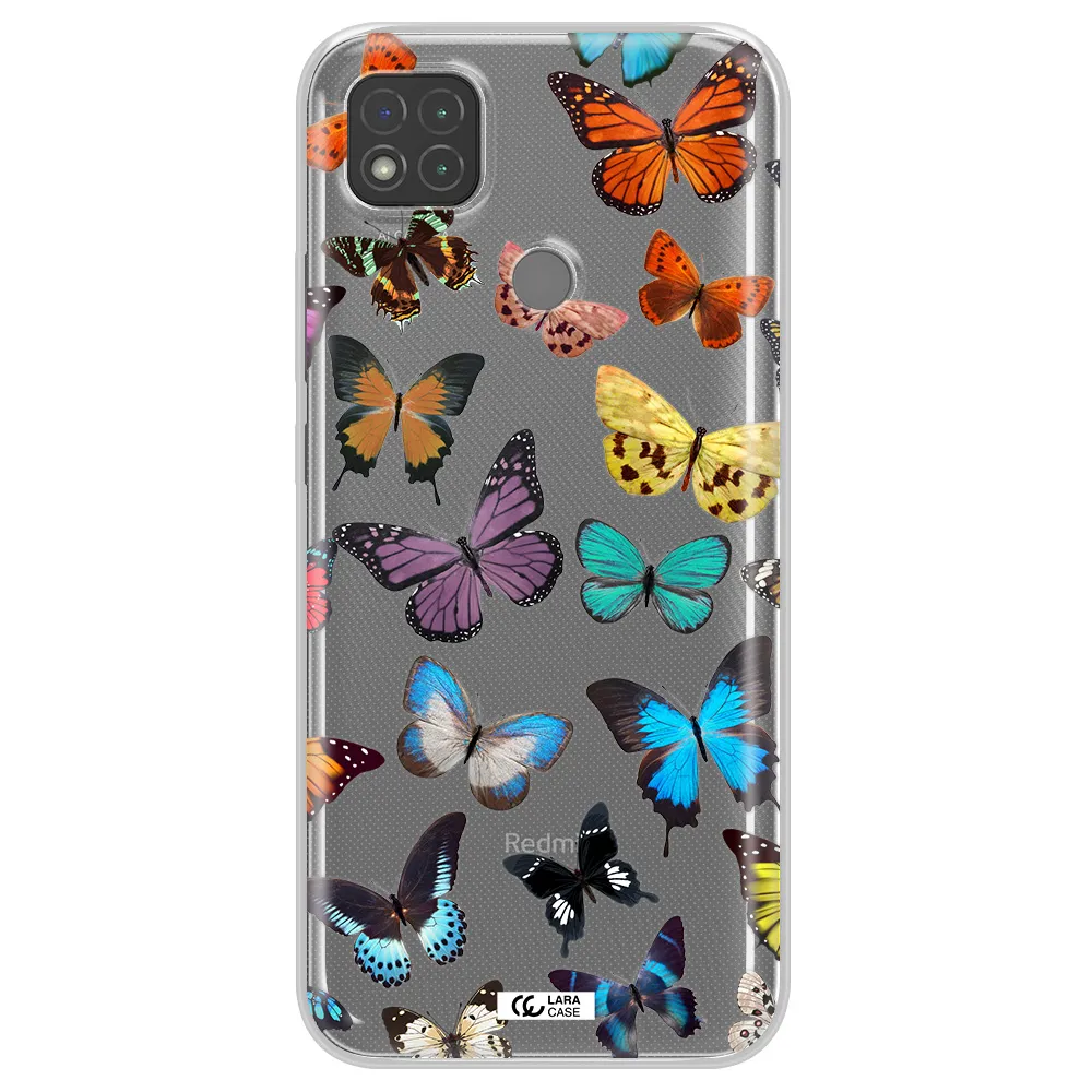 Colorful Butterflies Xiaomi Redmi 9C Clear TPU Case