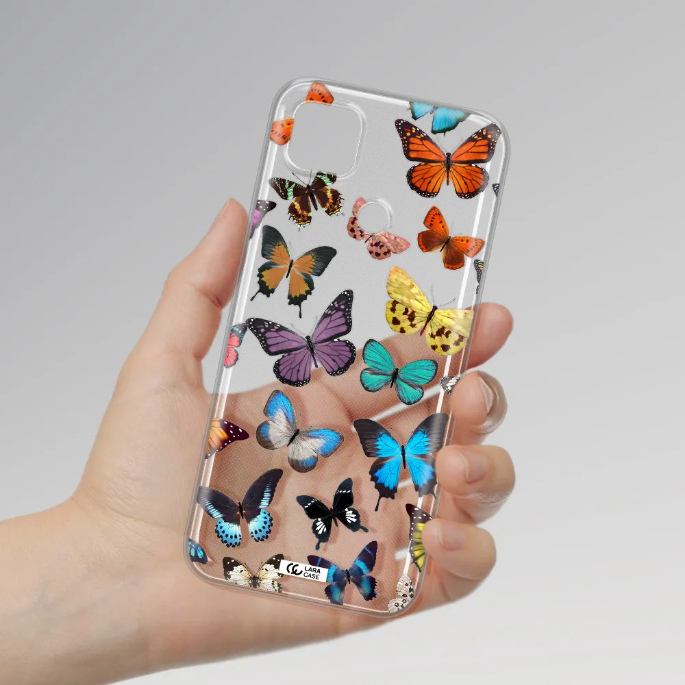 Colorful Butterflies Xiaomi Redmi 9C Clear TPU Case