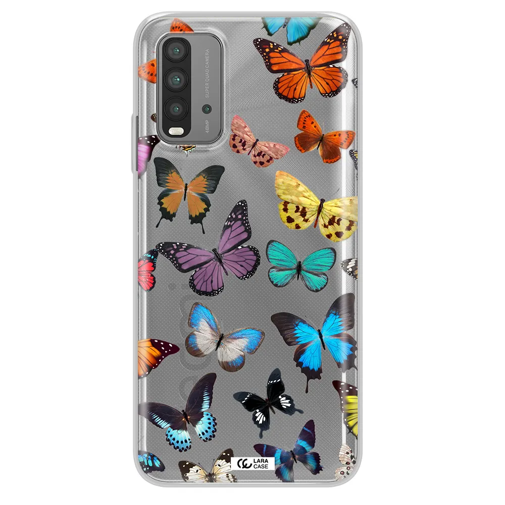 Colorful Butterflies Xiaomi Redmi 9T Clear TPU Case