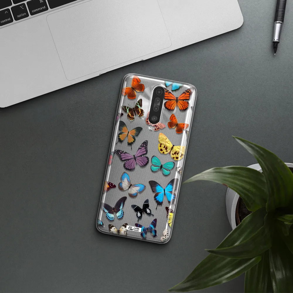 Colorful Butterflies Xiaomi Redmi K30 Clear TPU Case