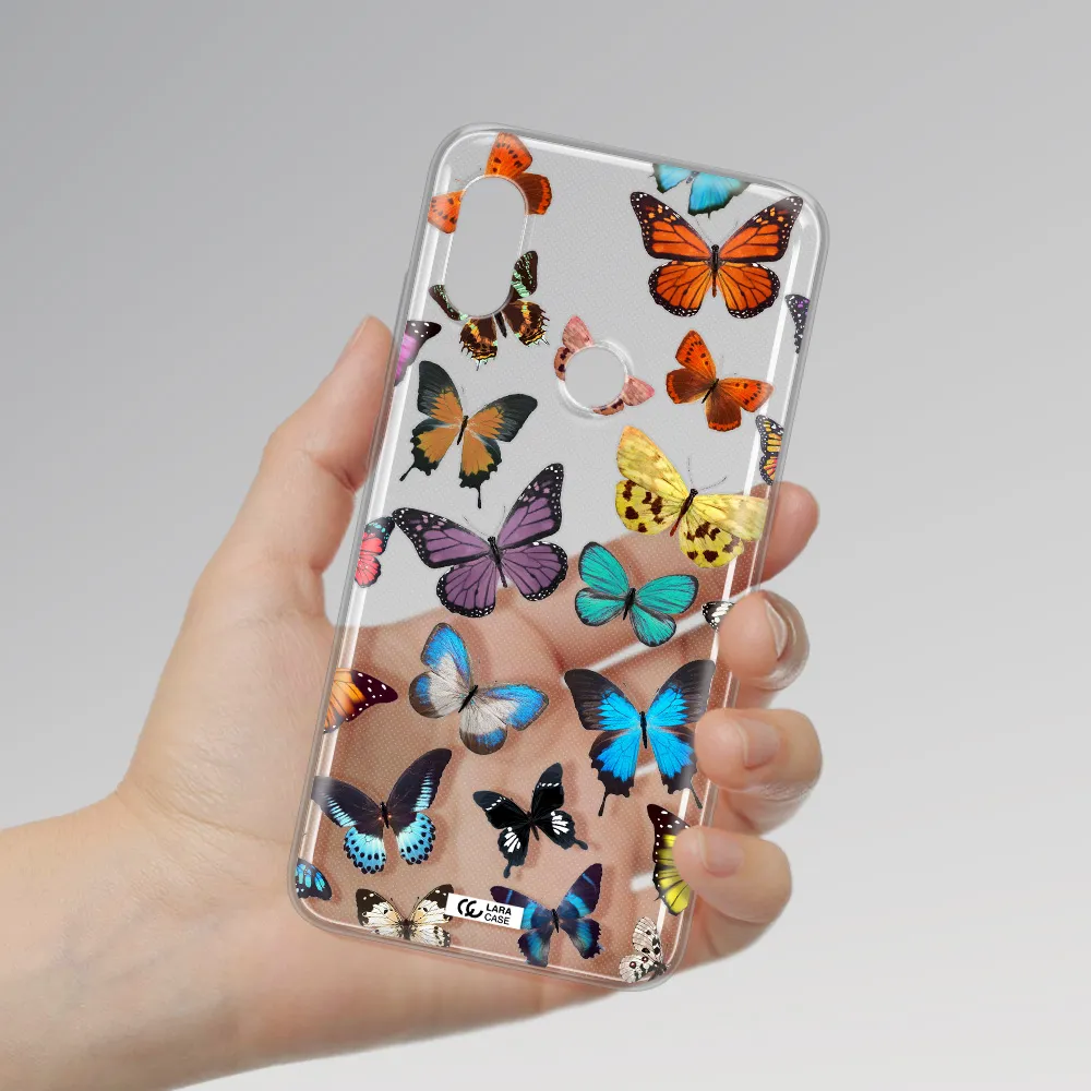 Colorful Butterflies Xiaomi Redmi Note 6 Pro Clear TPU Case