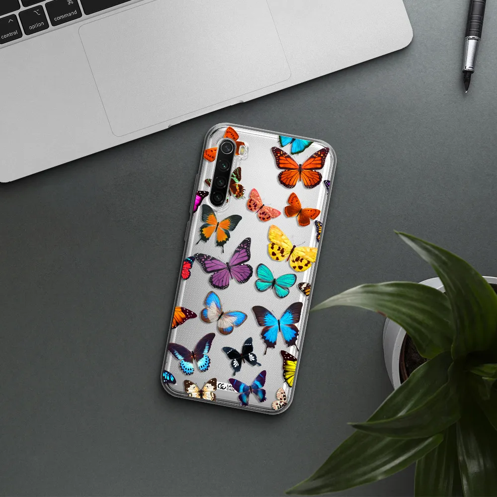 Colorful Butterflies Xiaomi Redmi Note 8T Clear Tpu Case