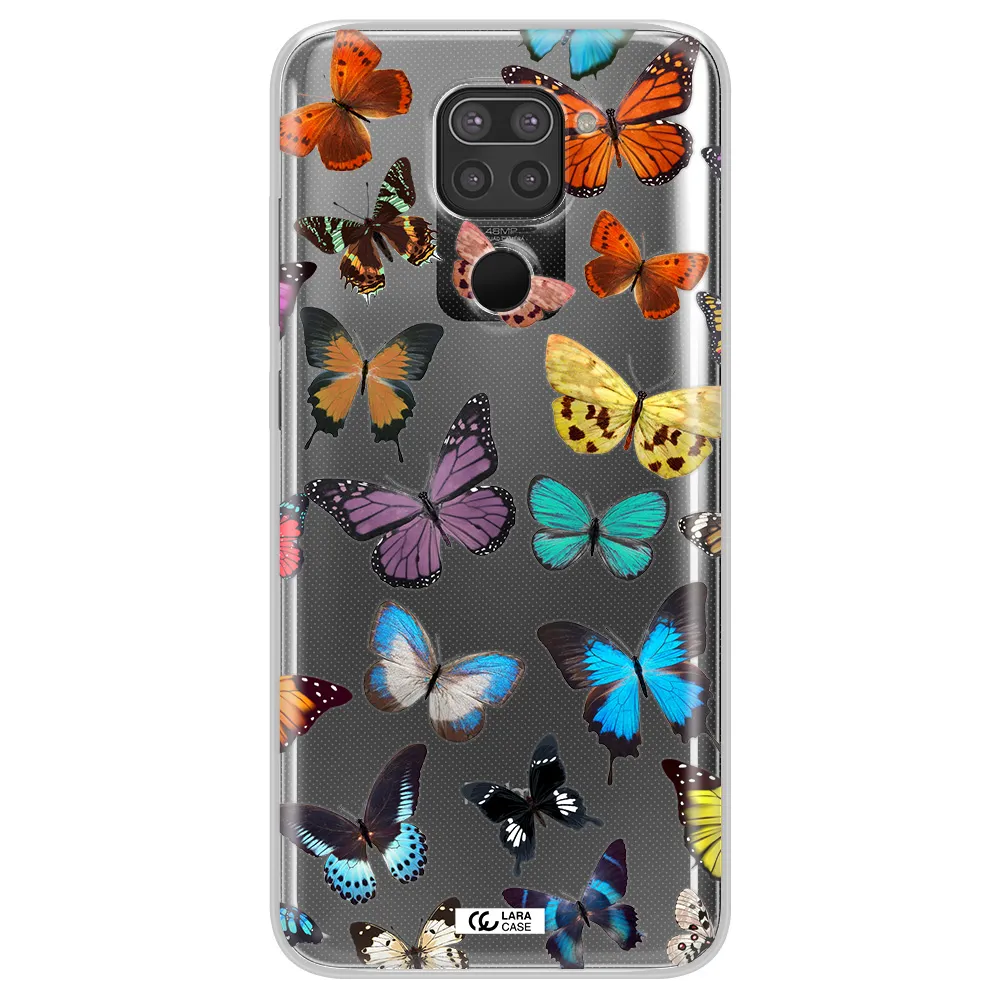 Colorful Butterflies Xiaomi Redmi Note 9 Clear TPU Case