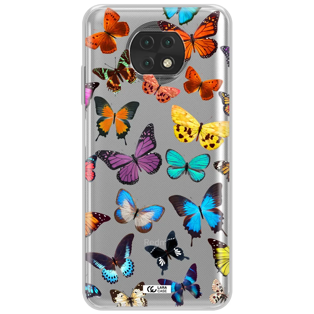 Colorful Butterflies Xiaomi Redmi Note 9T Clear Tpu Case