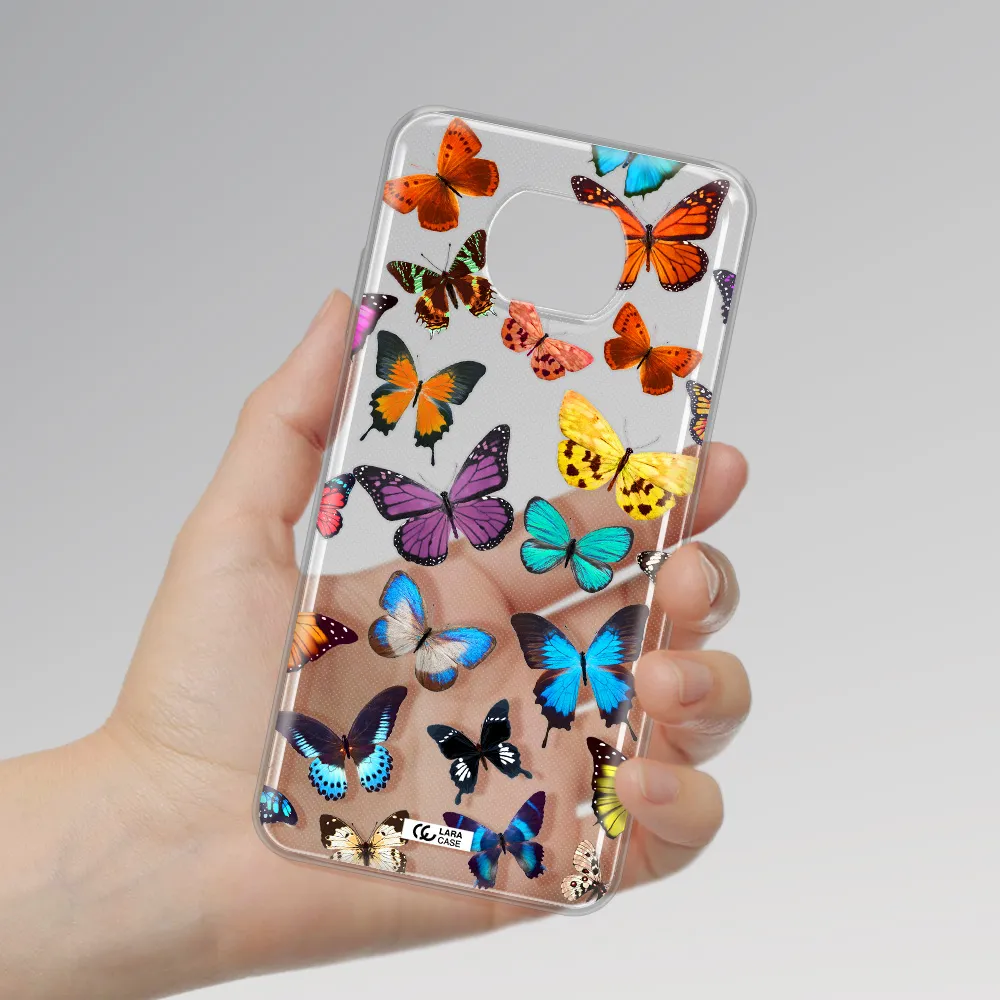 Colorful Butterflies Xiaomi Redmi Note 9T Clear Tpu Case