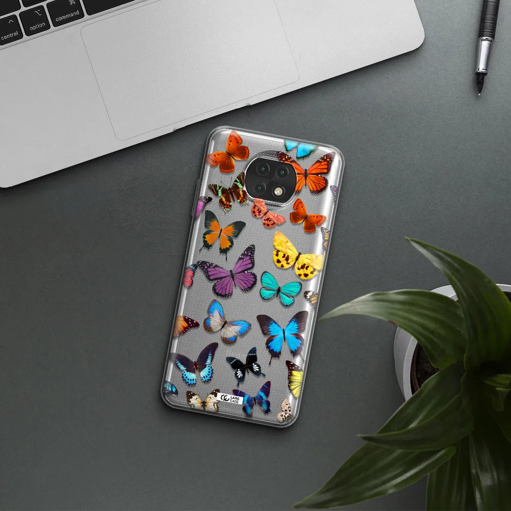 Colorful Butterflies Xiaomi Redmi Note 9T Clear Tpu Case