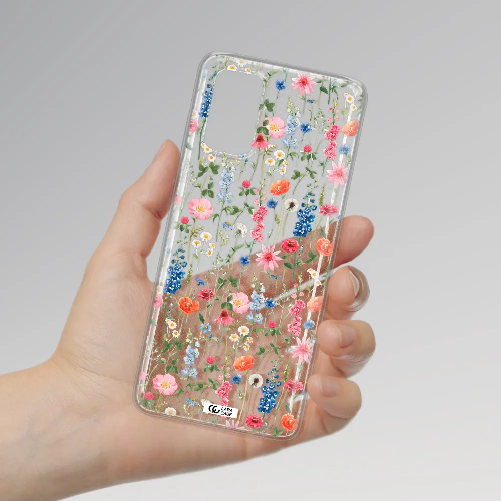 Green Blue Red Flowers Samsung S 20 Plus Clear TPU Case