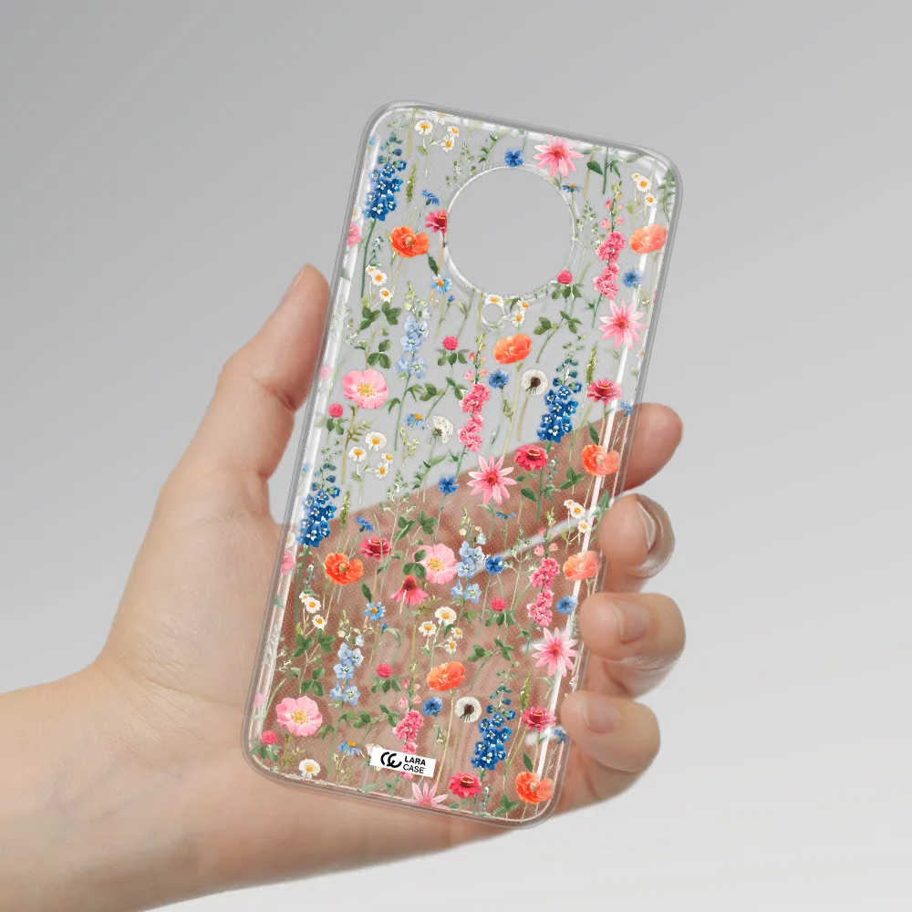 Green Blue Red Flowers Xiaomi Poco F2 Pro Clear TPU Case
