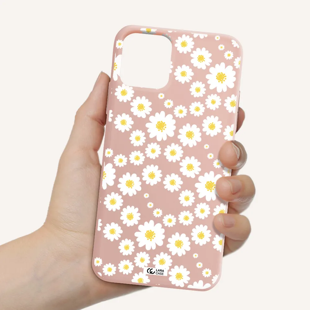 Papatia Pattern Apple iPhone 11 pro max Silicone pastel pink Case