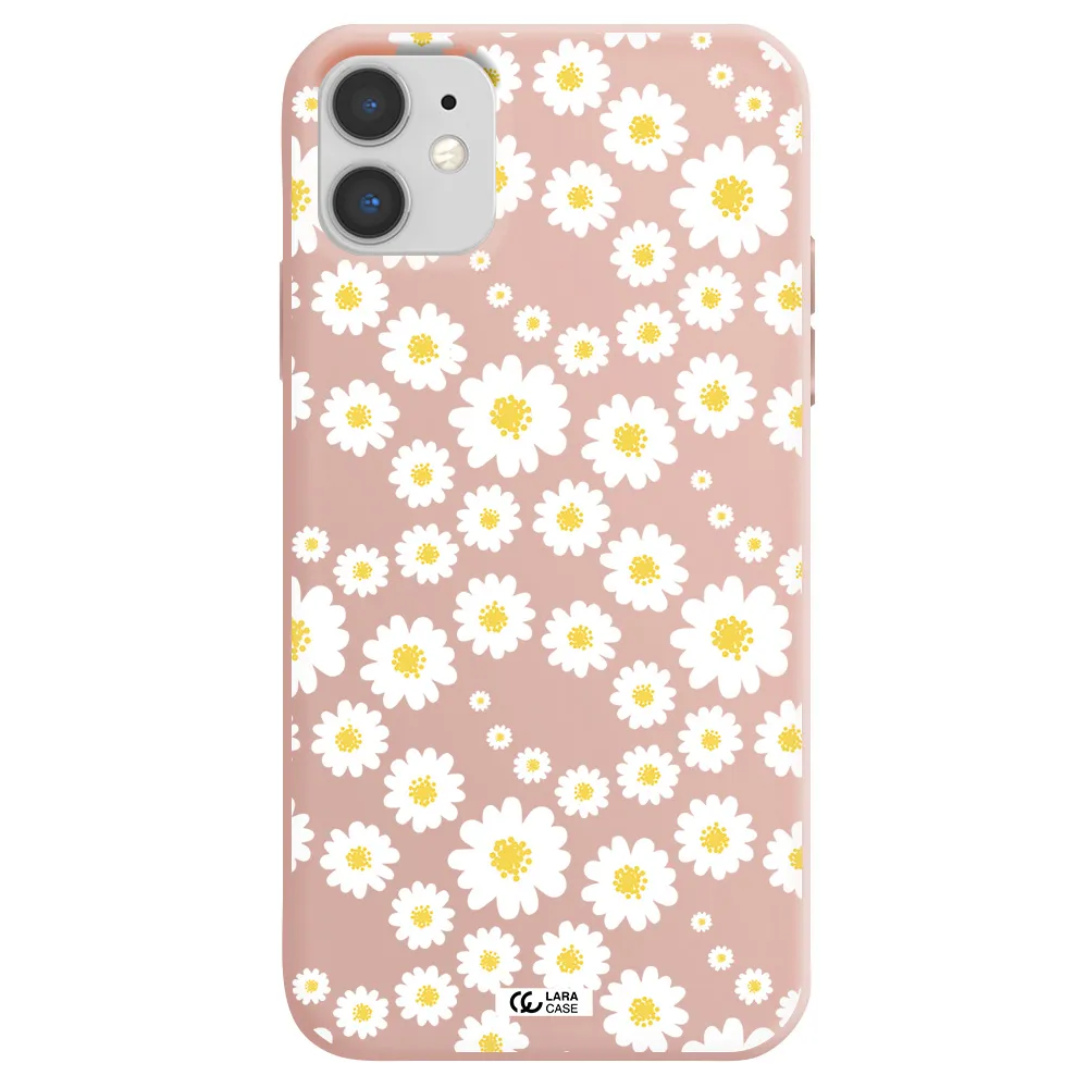 Papatia Pattern Apple iPhone 11 Silicone pastel pink Case