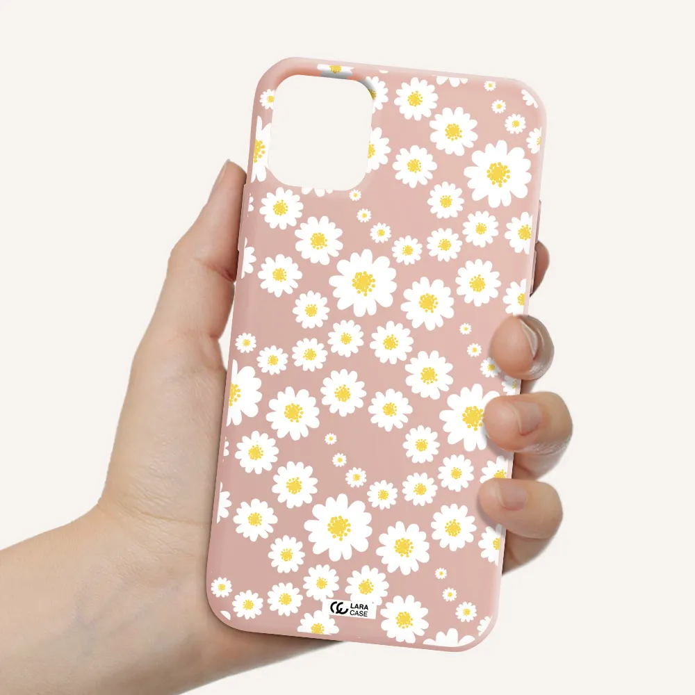 Papatia Pattern Apple iPhone 11 Silicone pastel pink Case
