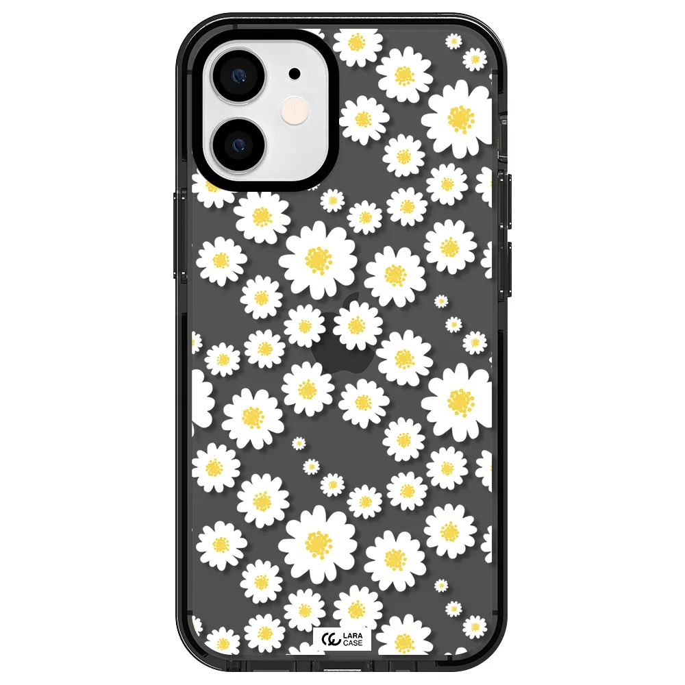 Papatia Pattern Apple iPhone 12 mini impact Smoke Black Case