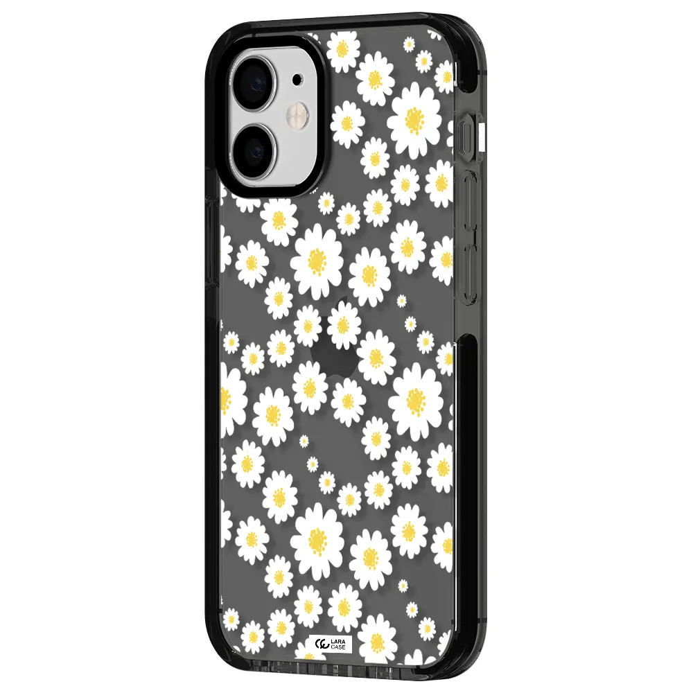 Papatia Pattern Apple iPhone 12 mini impact Smoke Black Case