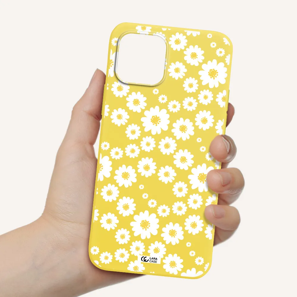 Papatia Pattern Apple iPhone 12 mini Silicone canary yellow Case