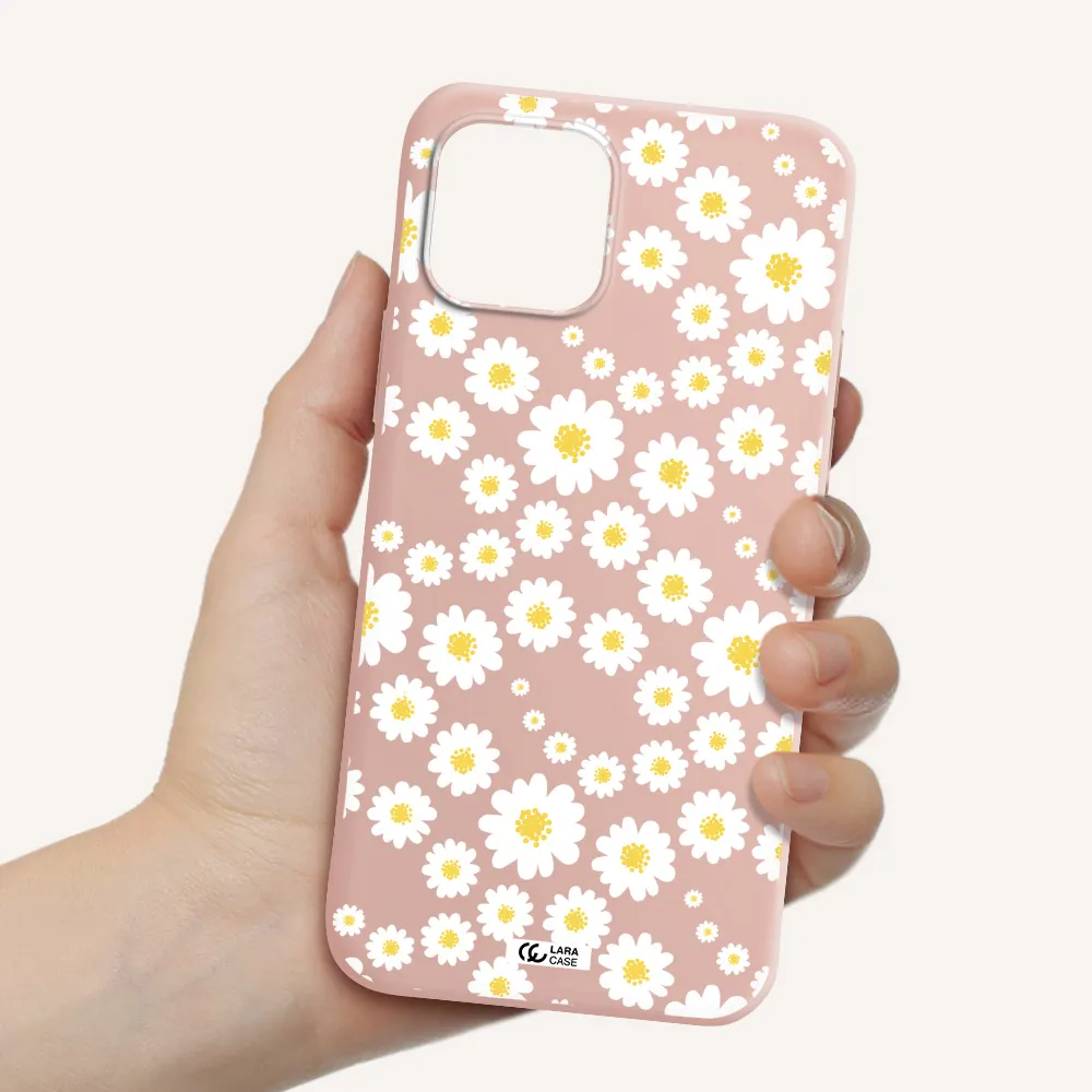 Papatia Pattern Apple iPhone 12 mini Silicone pastel pink Case