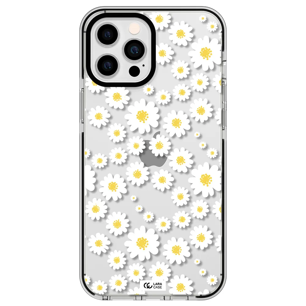 Papatia Pattern Apple iPhone 12 pro max impact black border Case