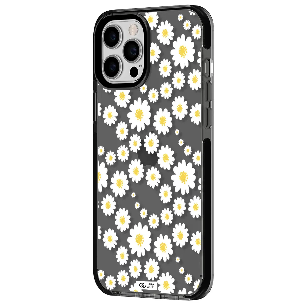 Papatia Pattern Apple iPhone 12 pro max impact Smoke Black Case