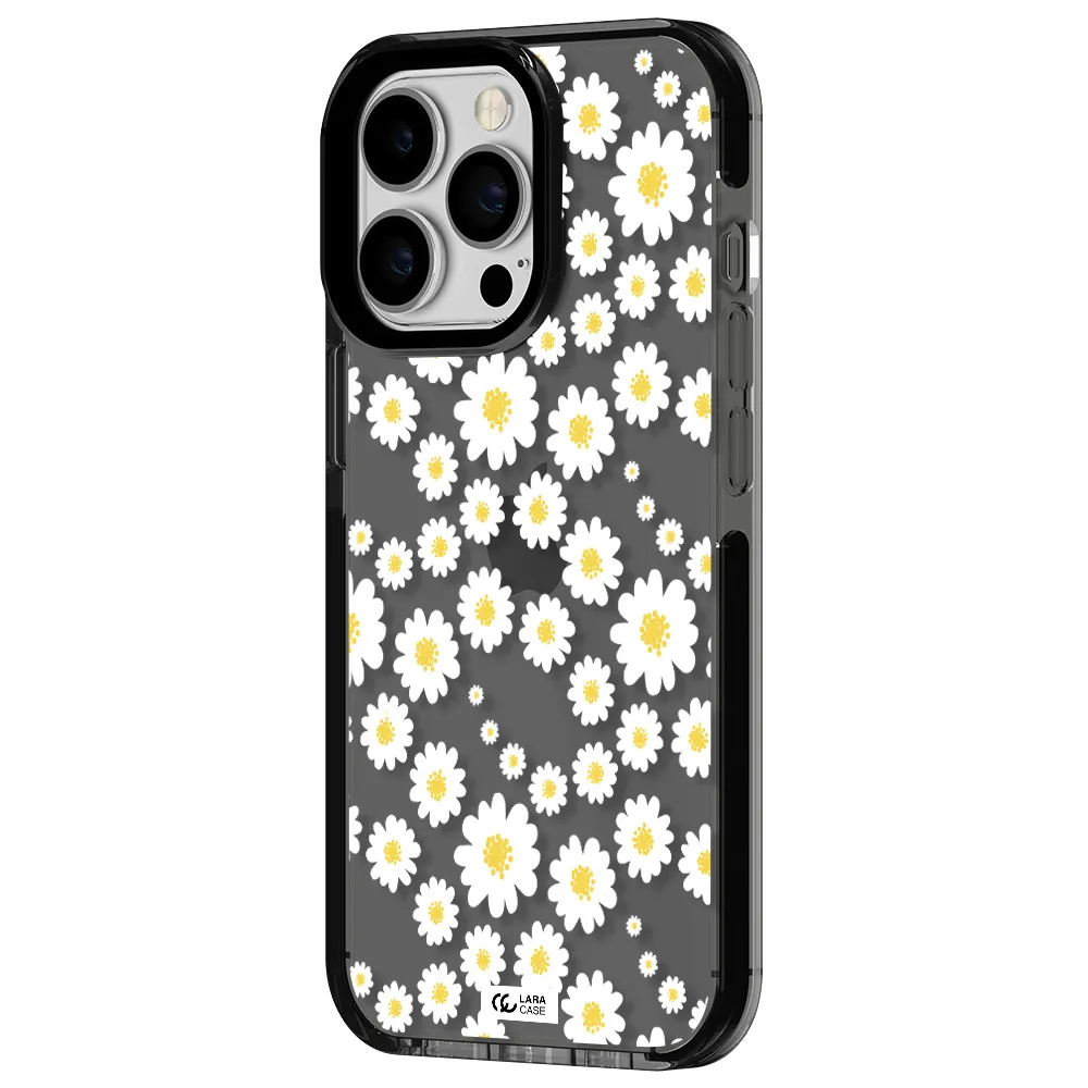 Papatia Pattern Apple iPhone 13 Pro impact Smoke Black Case