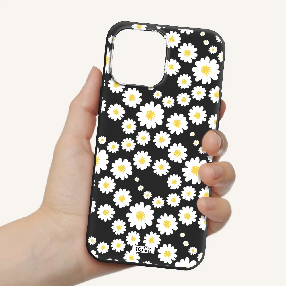 Papatia Pattern Apple iPhone 13 Pro Max Silicone black Case