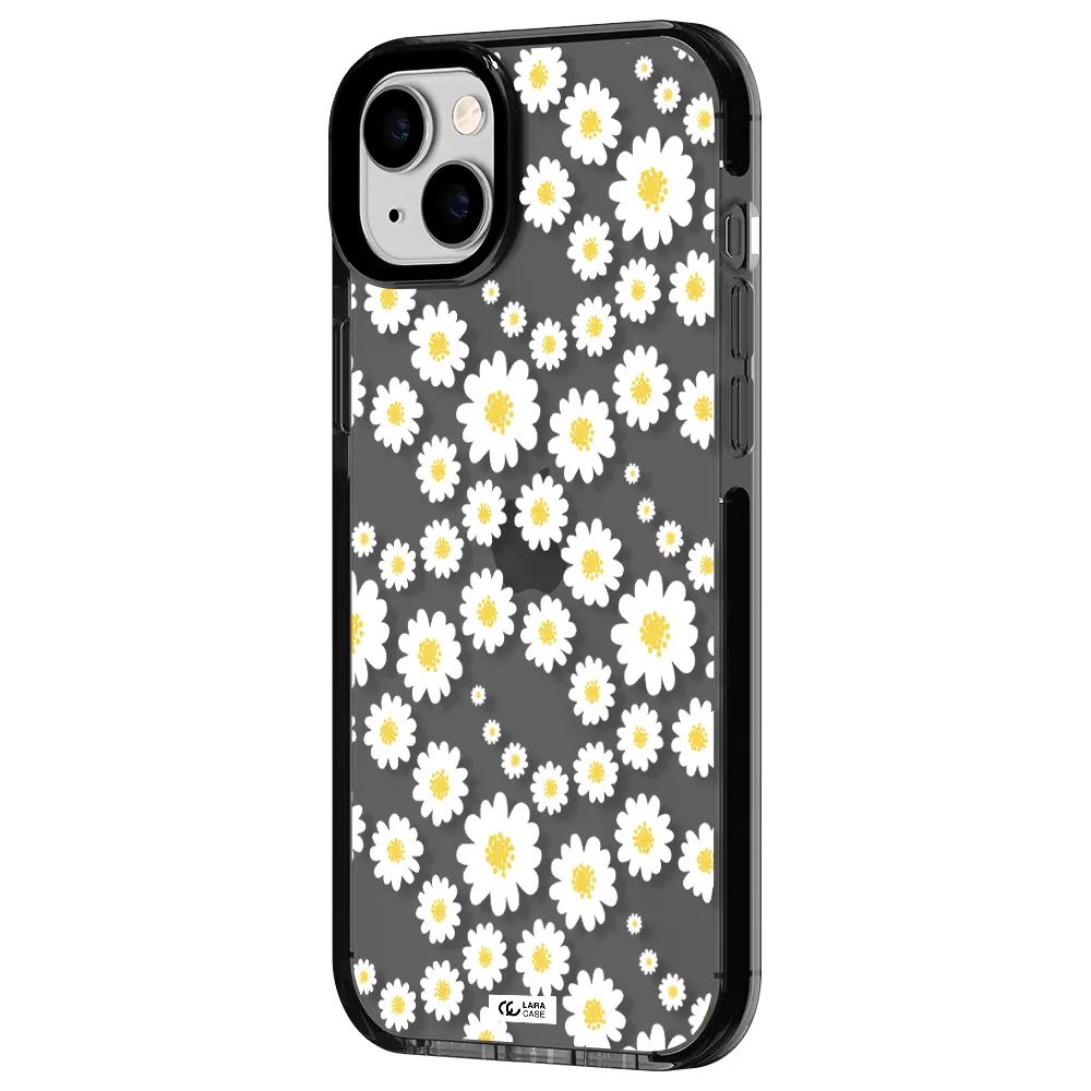 Papatia Pattern Apple iPhone 14 plus impact Smoke Black Case