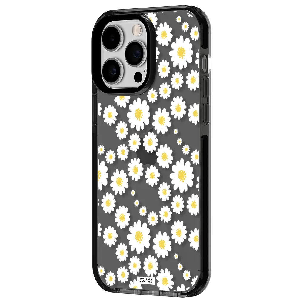 Papatia Pattern Apple iPhone 14 pro max impact Smoke Black Case