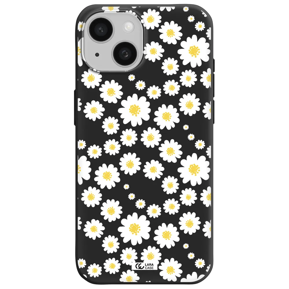 Papatia Pattern Apple iPhone 15 Silicone black Case