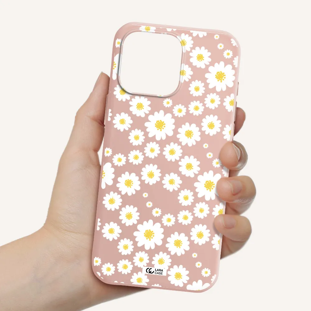 Papatia Pattern Apple Iphone 16 Pro Max Silicone Pastel Pink Case