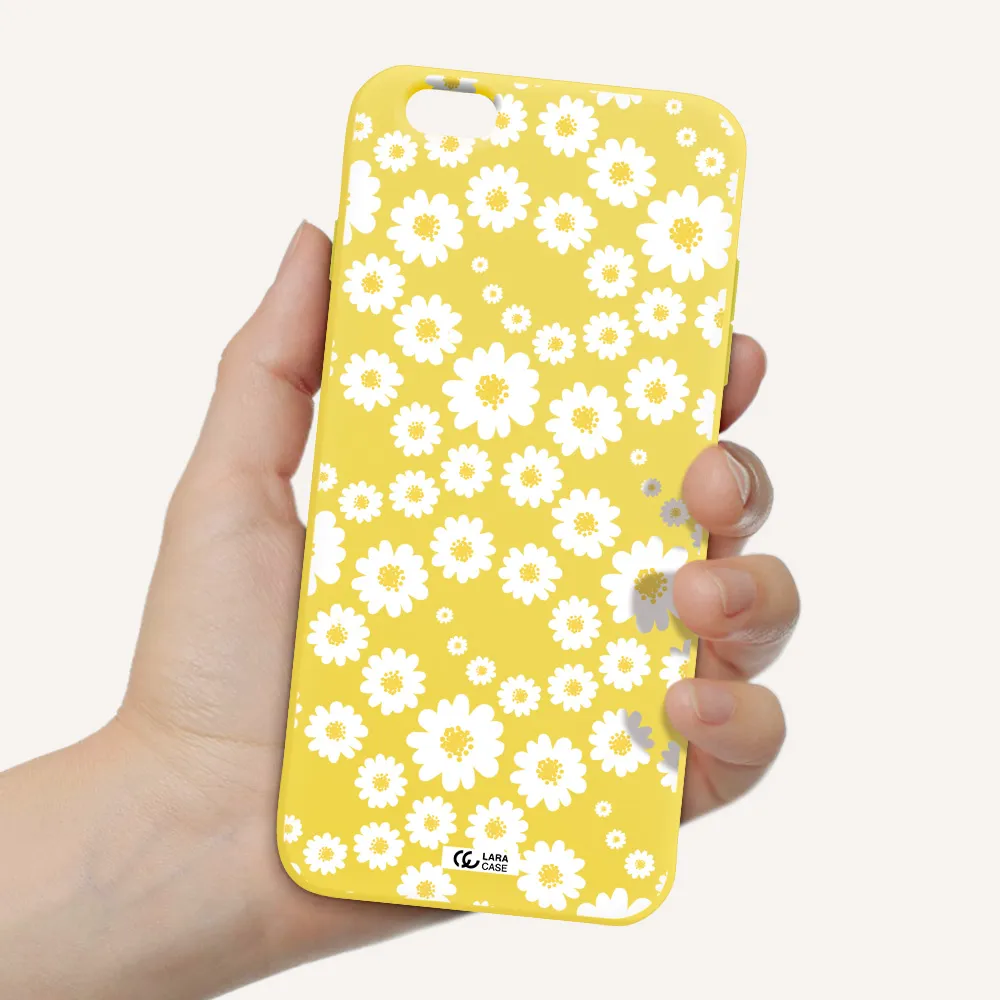 Papatia Pattern Apple iPhone 6 plus Silicone canary yellow Case